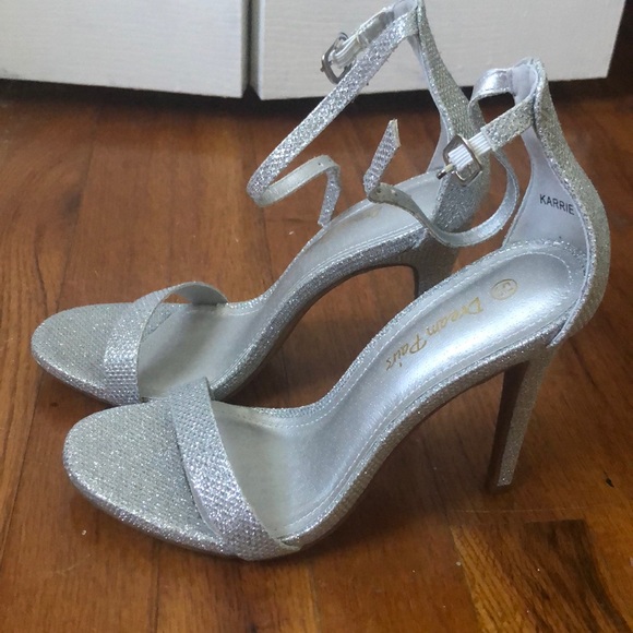Silver Sparkly Heels - Picture 1 of 3